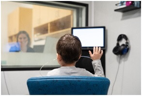 Child in Hearing test Room