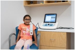 Child During Ear Testing 